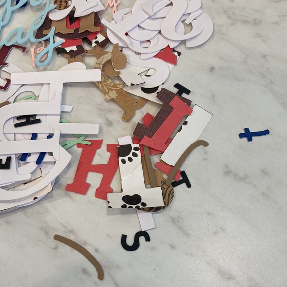 *FREE W/Purchase Cardstock and Paper Letters and Words Die Cuts - Picture 2 of 6